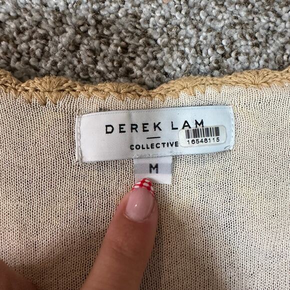 DEREK LAM 10 CROSBY X RTR Women's Crochet Knit Dress Size M - Picture 8 of 14